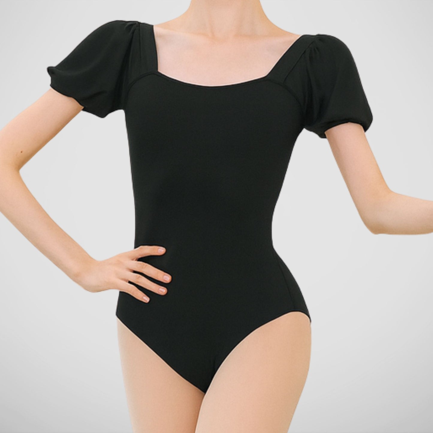 L’étoile Lulu Leotard- Black Puff Sleeve