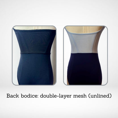 L’étoile Leah Leotard-High-Cut, Square Neck, Sculpting Line Detail