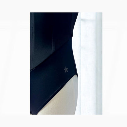 L’étoile Leah Leotard-High-Cut, Square Neck, Sculpting Line Detail