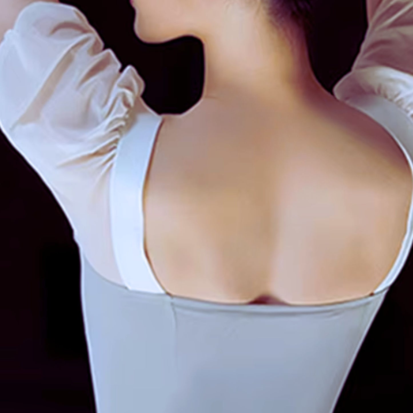 L’étoile Lulu Leotard- Black Puff Sleeve