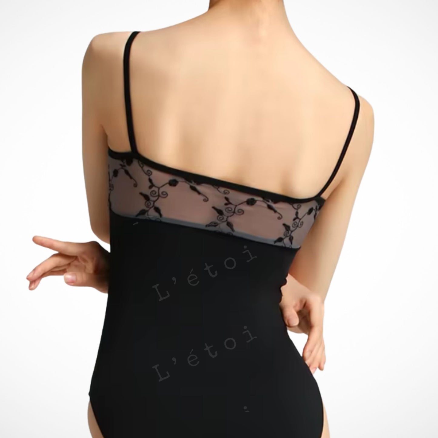 Tori Ballet Leotard – Black Camisole | Premium Dancewear by L’étoile
