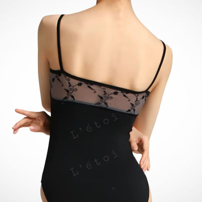 Tori Ballet Leotard – Black Camisole | Premium Dancewear by L’étoile