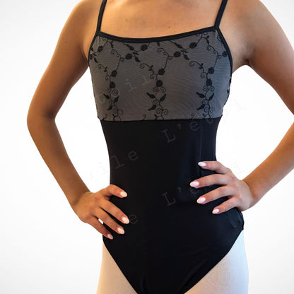 Tori Ballet Leotard – Black Camisole | Premium Dancewear by L’étoile