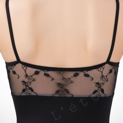 Tori Ballet Leotard – Black Camisole | Premium Dancewear by L’étoile