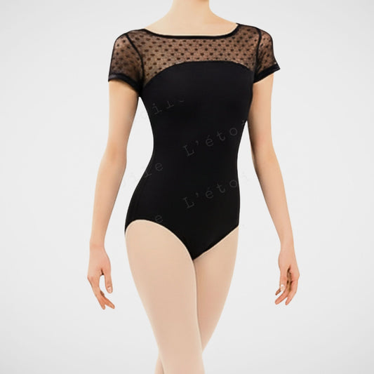 L’étoile Clara Ballet Leotard in Soft Blush with Delicate Lace Trim – Premium Dancewear