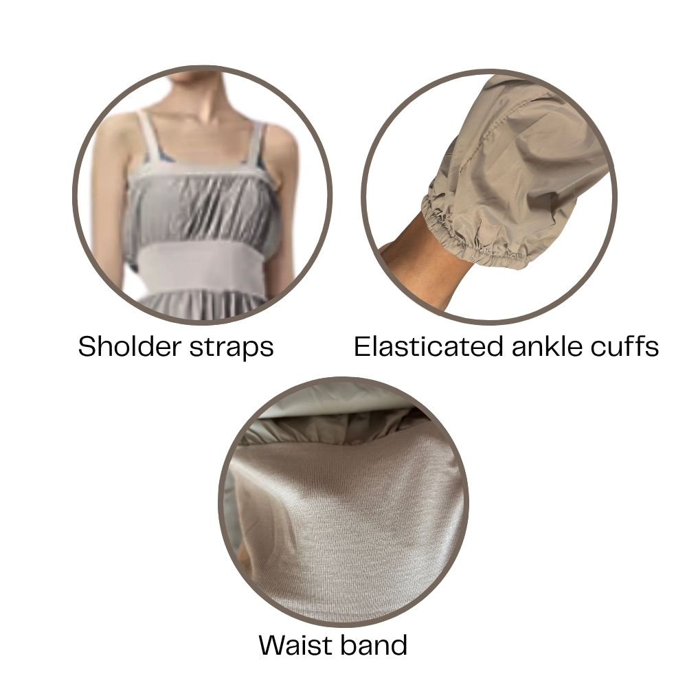 Air Pop Warm-Up – Lightweight Crinkle Jumpsuit for Dancers L’étoile